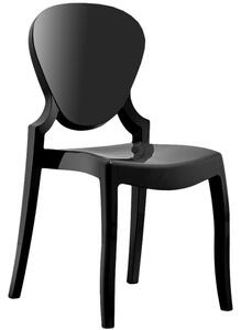 OnaDnes -20% Pedrali Černá plastová židle Queen 650