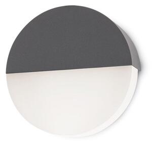 Redo Group Venkovní nástěnné LED svítidlo Face 9161 tmavě šedá