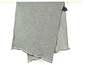 Snový svět Lněný ručník vaflový černá kostka Rozměr: 65 x 145 cm