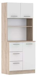 LASET NEW KREDENC DUB SONOMA/BIELA