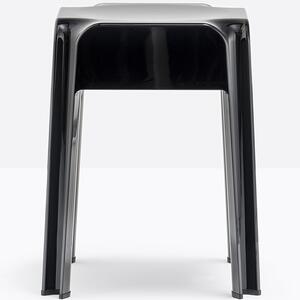 Pedrali Černá plastová stolička Rubik 583 45 cm