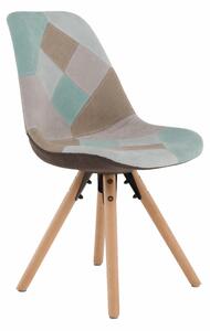 Jídelní židle Glority (mentolový patchwork). 1016382