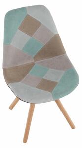 Jídelní židle Glority (mentolový patchwork). 1016382