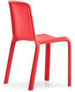 Pedrali Červená plastová jídelní židle Snow 300