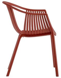 Pedrali Červená plastová jídelní židle Tatami 306
