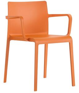 Pedrali Oranžová plastová jídelní židle Volt 675