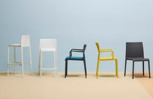 Pedrali Bílá plastová barová židle Volt 678 76,5 cm