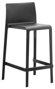 Pedrali Černá plastová barová židle Volt 677 66 cm
