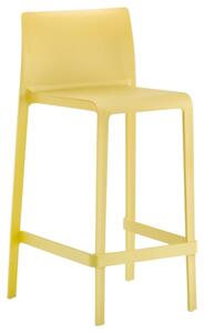 Pedrali Žlutá plastová barová židle Volt 677 66 cm