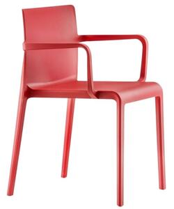 Pedrali Červená plastová jídelní židle Volt 675