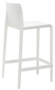 Pedrali Bílá plastová barová židle Volt 677 66 cm