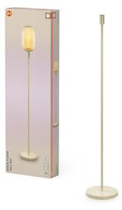 Dekorativní stojací lampa E27, béžová, vysoká