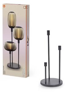 Dekorativní šedá stojací lampa 3xE27