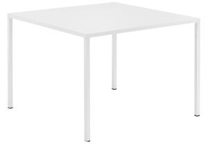 Pedrali Bílý kovový jídelní stůl Fabbrico 80x80 cm