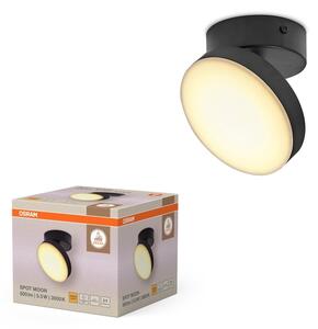 Černé stropní svítidlo 5,50 W Teplá bílá 120 mm