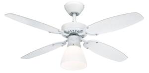Stropní ventilátor Capitol se světlem, bílý buk – Westinghouse Westinghouse, Capitol, Bílá, Obývací pokoj, Dřevo, Moderní