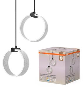 Decor Circle 2x LED závěsné svítidlo 14 W Click CCT, černé, Ø273 mm