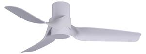 Stropní ventilátor Nautica se světlem, bílý, tichý – Beacon Beacon Lighting, Nautica, stmívatelné, Bílá, Obývací pokoj, Plast, Moderní