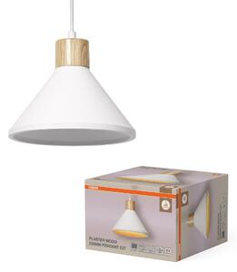 Dekorativní bílé závěsné svítidlo 220mm Sádra