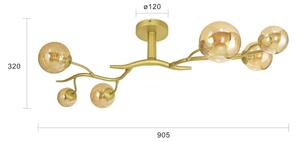 Brilagi - LED Přisazený lustr MISTEL 6xG9/3W/230V zlatá