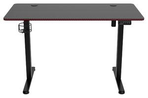 TZB Výškově nastavitelný elektrický herní stůl SHADOW GAMER 2.0 LED RGB 120 cm černý