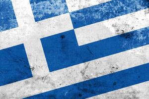 DIMEX | Vliesová fototapeta Řecká vlajka MS-5-1556 | 375 x 250 cm| modrá, bílá