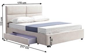 Manželská postel 160 cm Susana (s roštem). 1016434