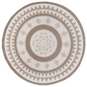 Hans Home | Kusový koberec Twin Supreme 105444 Jamaica Linen kruh – na ven i na doma - 140x140 (průměr) kruh