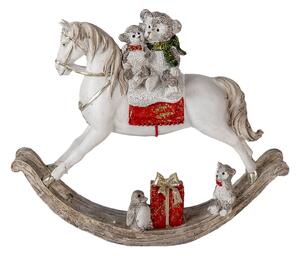 Dekorativní soška houpacího koníka - 21*5*17 cm