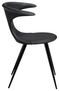 ​​​​​Dan-Form Černá kožená jídelní židle DAN-FORM Flair II