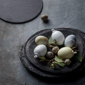 Lyngby Porcelæn Velikonoční vajíčko Rhombe - White LP141