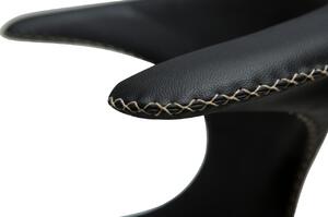 ​​​​​Dan-Form Černá kožená jídelní židle DAN-FORM Flair II