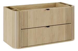 Comad Závěsná skříňka pod umyvadlo Ovalia 100 cm dub Cremona
