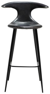 ​​​​​Dan-Form Černá koženková barová židle DAN-FORM Flair 75 cm