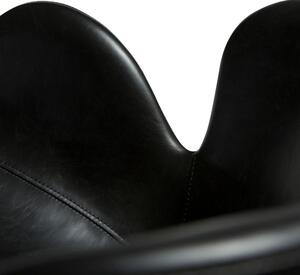 ​​​​​Dan-Form Černá koženková jídelní židle DAN-FORM Gaia