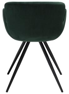 ​​​​​Dan-Form Zelená sametová jídelní židle DAN-FORM Gaia