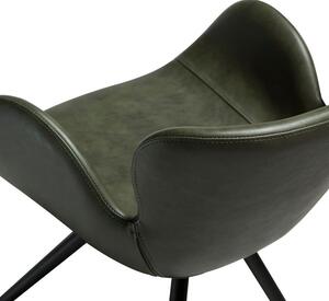 ​​​​​Dan-Form Zelená koženková jídelní židle DAN-FORM Gaia