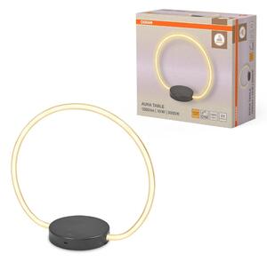 Dekorativní stolní lampa Aura s USB, 10 W, teplá bílá