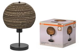 Dekorativní stolní svítidlo Cardboard Ball, E27, hnědé
