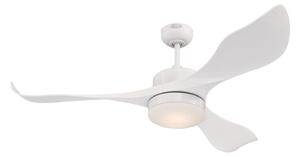 Stropní ventilátor Pierre s LED osvětlením, bílý, tichý, DC – Westinghouse Westinghouse, Pierre, stmívatelné, Bílá, Obývací pokoj, Plast, Moderní