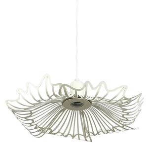 Závěsná svítidlo Dyberg Larsen, Flora, stmívatelné, Bílá, Obývací pokoj, Kov, Design
