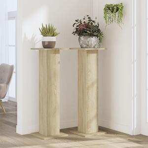 Stojany na rostliny 2 ks dub sonoma 30 x 30 x 95 cm kompozit