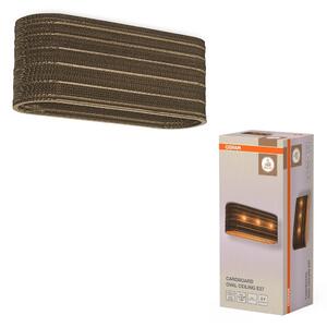 Dekorativní stropní svítidlo Cardboard Oval 3xE27 hnědé, 600 mm