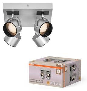 Dekorativní stříbrné stropní svítidlo 22 W Teplá bílá 260 mm