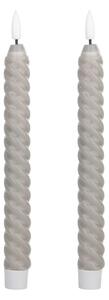 Eglo 422228 - SADA 2x LED Svíčka ANDRAFIABE LED/1xAAA 25 cm šedá