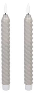 Eglo 422228 - SADA 2x LED Svíčka ANDRAFIABE LED/1xAAA 25 cm šedá
