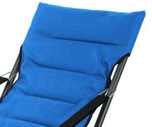 Skládací zahradní židle Bibione, modrá