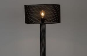 Černá kovová stojací lampa Bold Monkey Sweet Mesh 150 cm