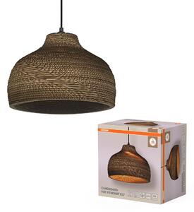 Dekorativní závěsné svítidlo Cardboard Hat E27 hnědé