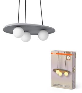 Dekorativní závěsné svítidlo Concrete Nest, 3xG9, šedé